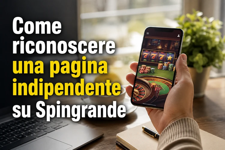Come riconoscere una pagina indipendente su Spingrande