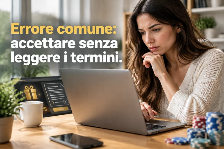 Errore comune: accettare senza leggere i termini