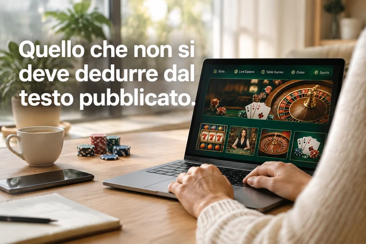 Quello che non si deve dedurre dal testo pubblicato