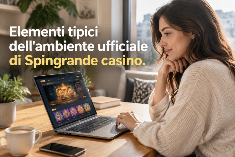 Elementi tipici dell'ambiente ufficiale di Spingrande casino